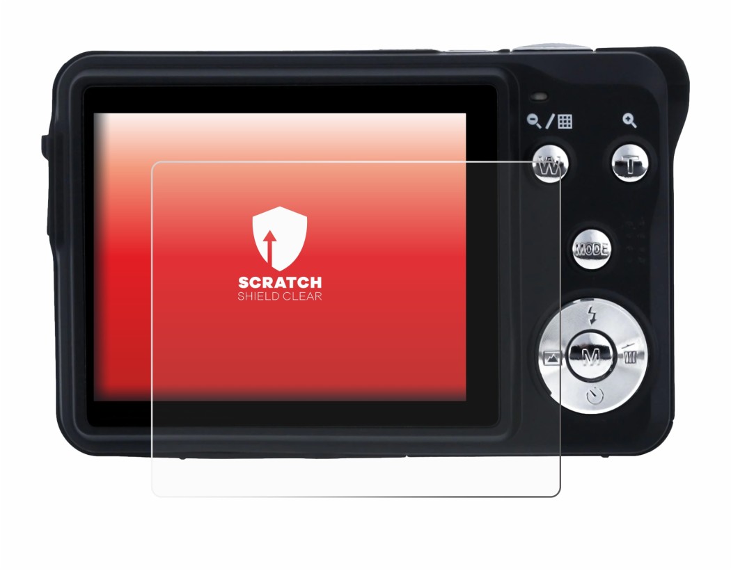 Abbildung des Geräts Rollei Compactline 880 mit einer Vielzahl des Displayschutzes.