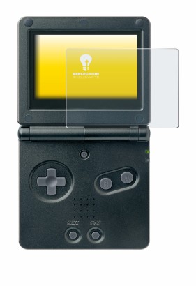 Image de l'appareil Nintendo Gameboy Advance GBA SP avec une grande variété de protections d'écran.