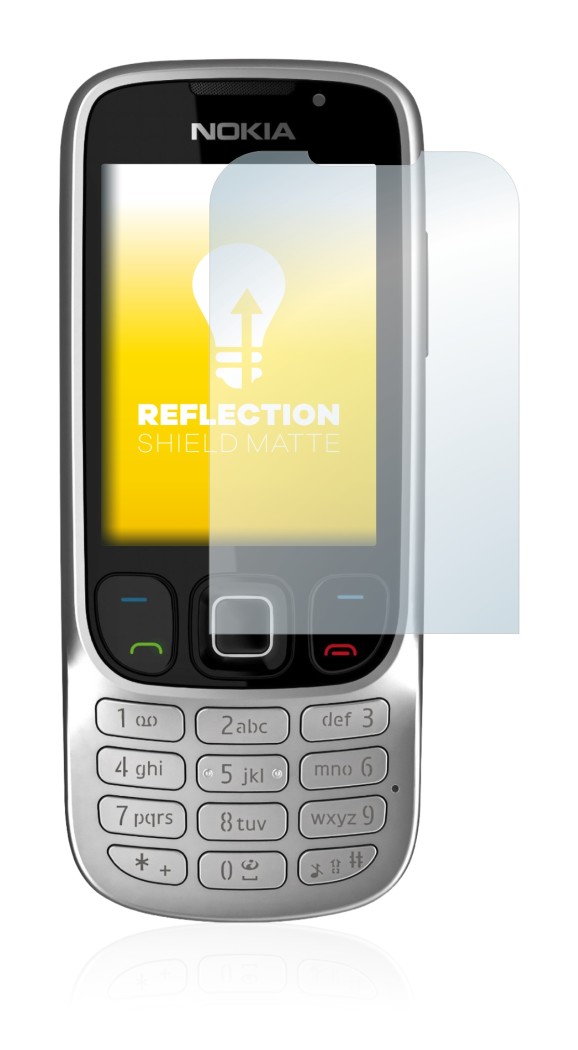 Imagen del dispositivo Nokia 6303i classic con una amplia variedad de protectores de pantalla.