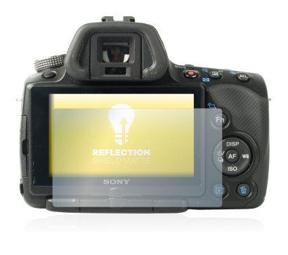 Image of the device Sony Alpha 55 (SLT-A55V) with a wide variety of screen protectors.