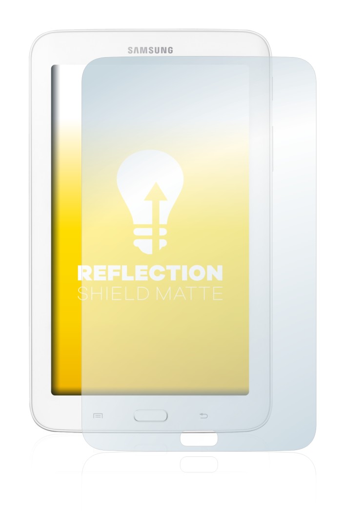 Immagine del dispositivo Samsung Galaxy Tab 3 7.0 Lite con un'ampia varietà di protezioni per lo schermo.