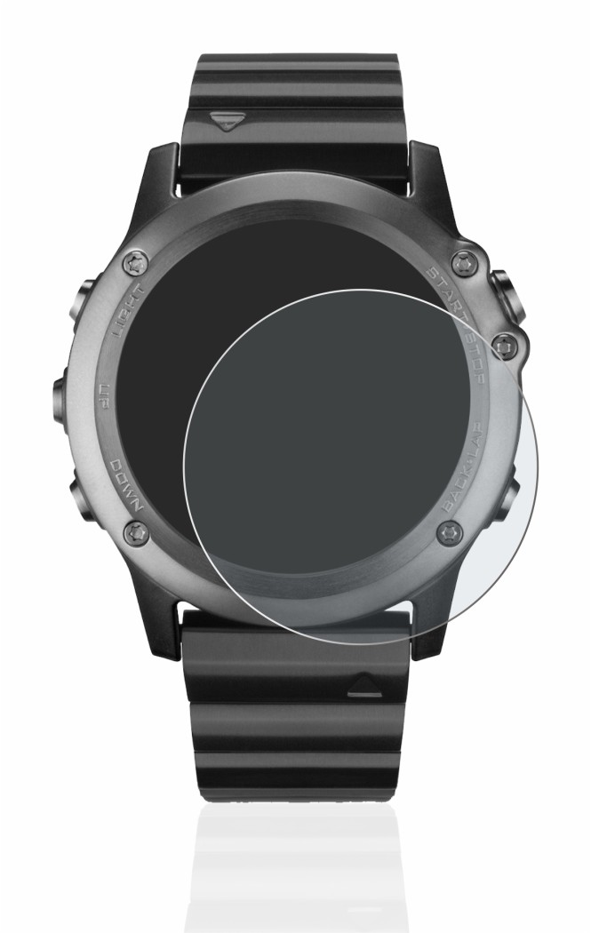 Image of the device Garmin Fenix 3 with a wide variety of screen protectors.