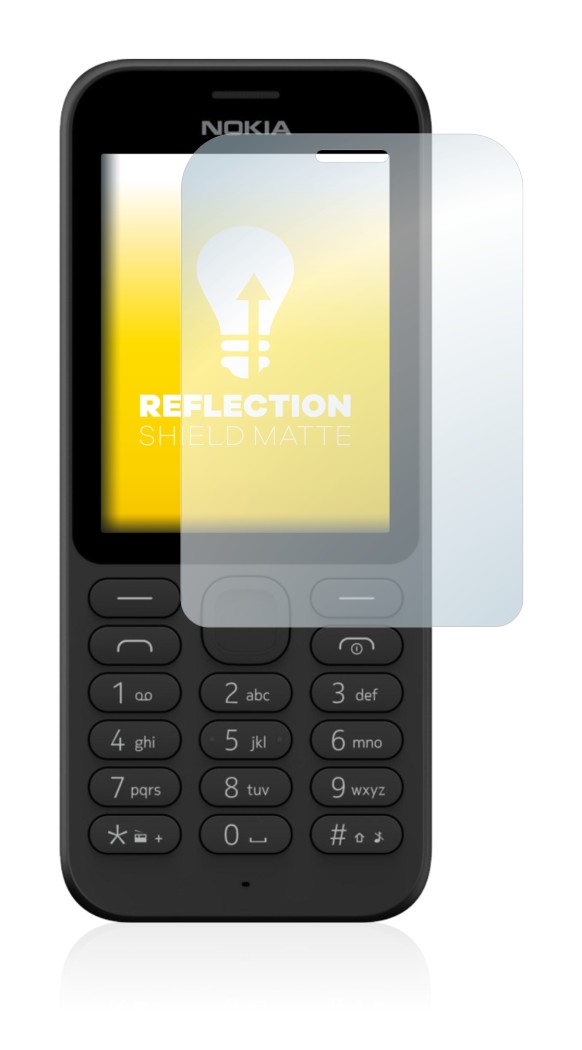 Image of the device Microsoft Nokia 215 with a wide variety of screen protectors.