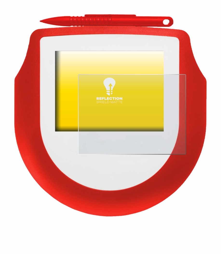 Image de l'appareil Signotec Signature Pad Omega avec une grande variété de protections d'écran.