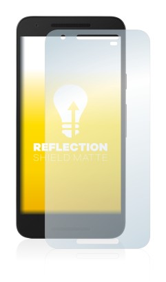 Image de l'appareil LG Nexus 5X avec une grande variété de protections d'écran.