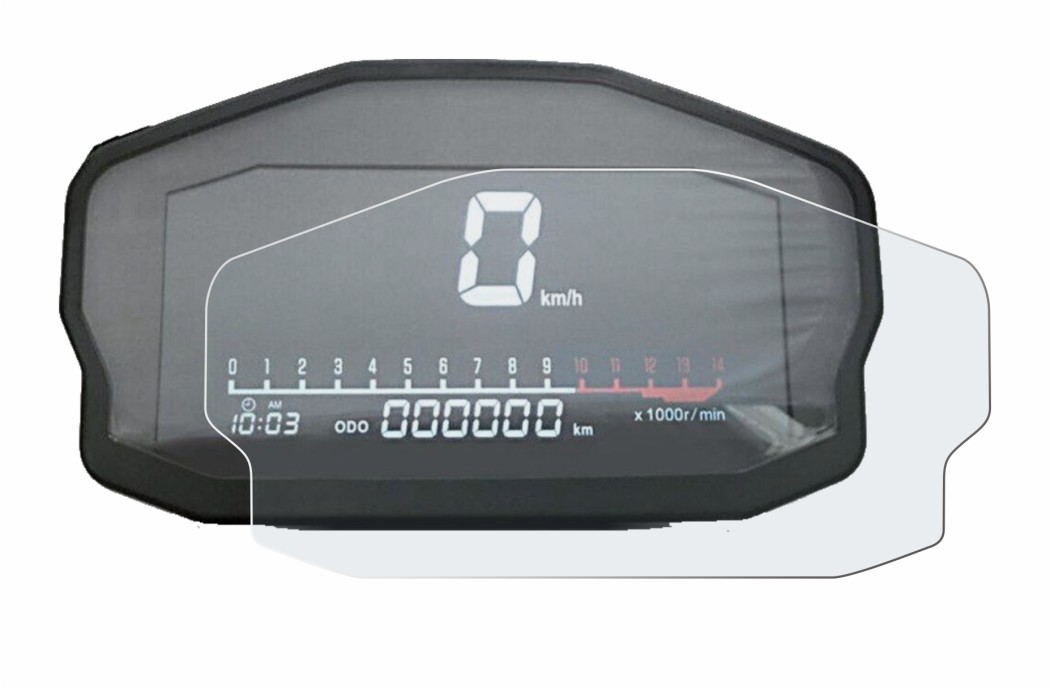Image of the device Ducati Panigale 1199 Speedometer display with a wide variety of screen protectors.