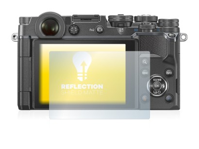 Image of the device Olympus PEN-F with a wide variety of screen protectors.