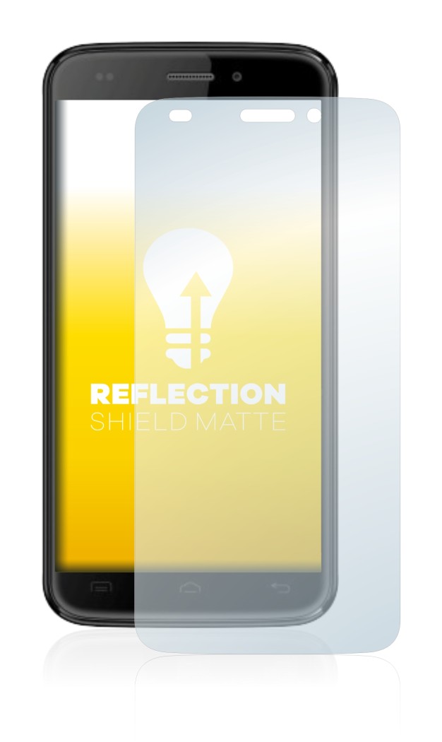 Abbildung des Geräts Doogee DG320 mit einer Vielzahl des Displayschutzes.