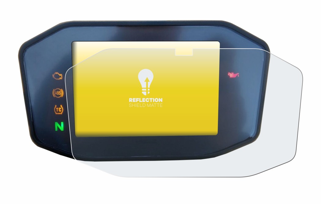 Abbildung des Geräts KTM 690 Duke 2016 mit einer Vielzahl des Displayschutzes.