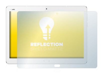Immagine del dispositivo Huawei MediaPad M3 Lite 10.1 con un'ampia varietà di protezioni per lo schermo.