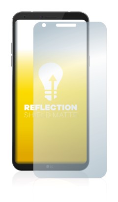 Image of the device LG Q6 with a wide variety of screen protectors.