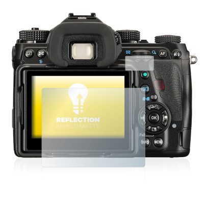 Imagen del dispositivo Pentax K-1 Mark II con una amplia variedad de protectores de pantalla.