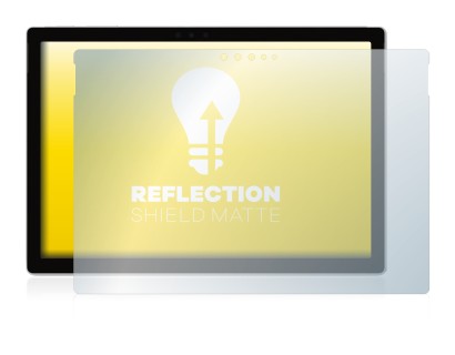 Image de l'appareil Microsoft Surface Pro 6 avec une grande variété de protections d'écran.