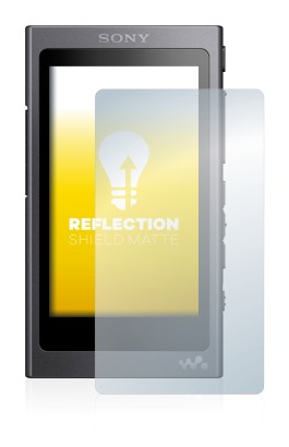 Abbildung des Geräts Sony Walkman A40 mit einer Vielzahl des Displayschutzes.