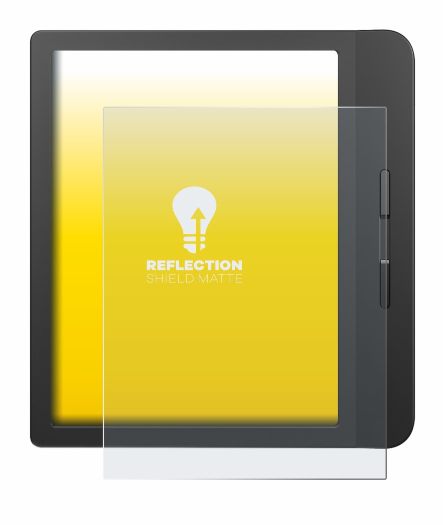 Image of the device Tolino Vision 5 with a wide variety of screen protectors.