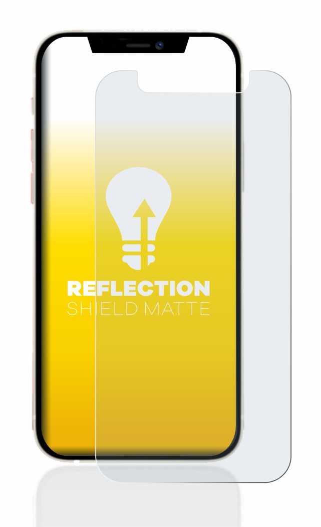 Image of the device Apple iPhone 12 mini with a wide variety of screen protectors.