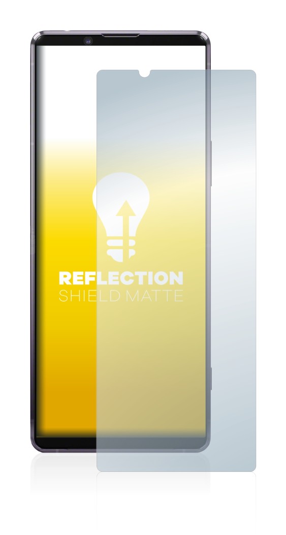 Image of the device Sony Xperia 1 II with a wide variety of screen protectors.