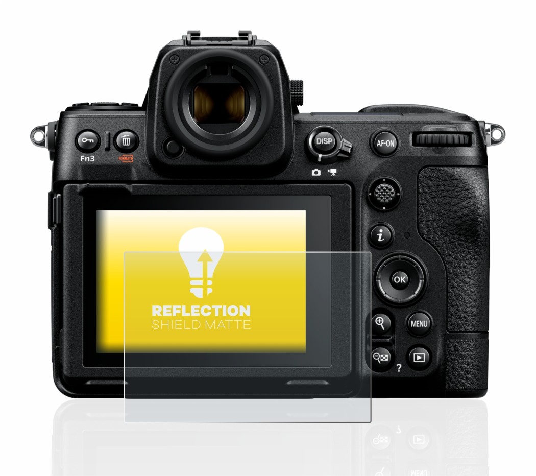 Image of the device Nikon Z 8 with a wide variety of screen protectors.