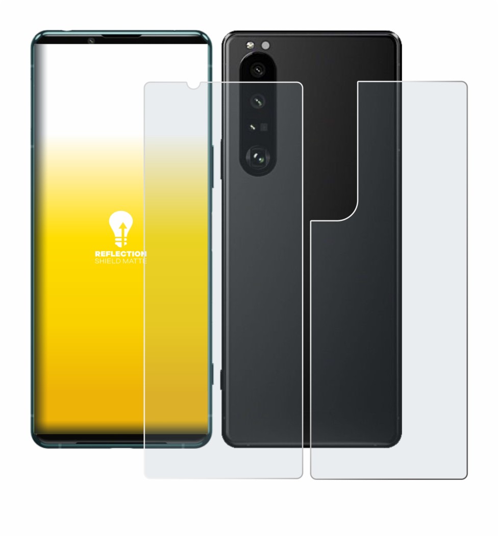 Image de l'appareil Sony Xperia 5 III (Avant+Arrière) avec une grande variété de protections d'écran.