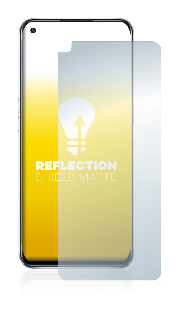 Abbildung des Geräts Oppo A54 5G mit einer Vielzahl des Displayschutzes.