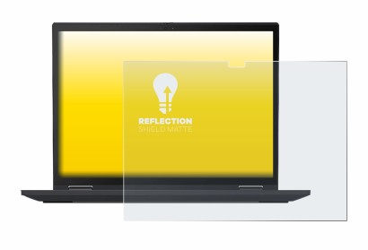 Immagine del dispositivo Lenovo ThinkPad X13 Yoga Gen 2 con un'ampia varietà di protezioni per lo schermo.