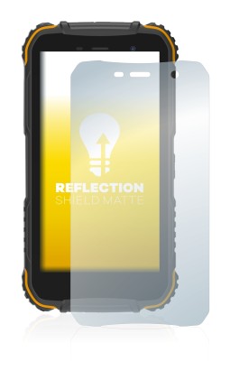 Immagine del dispositivo Doogee S35 con un'ampia varietà di protezioni per lo schermo.