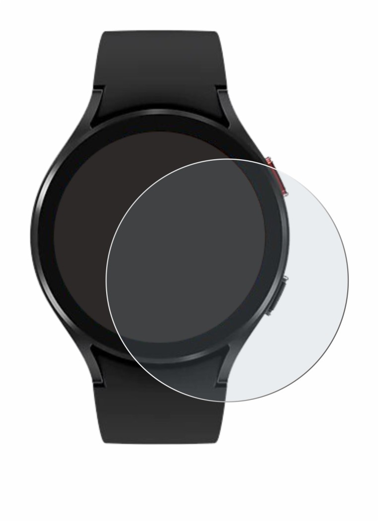 Image of the device Samsung Galaxy Watch 4 (44mm) with a wide variety of screen protectors.