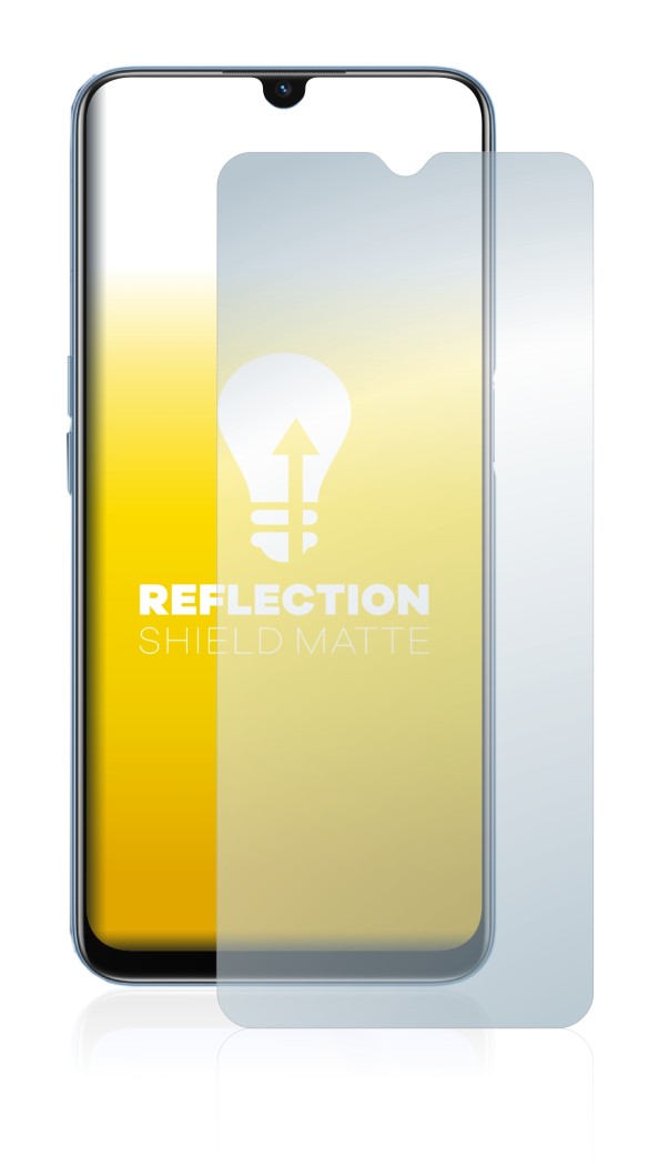 Image of the device Oppo A16s with a wide variety of screen protectors.