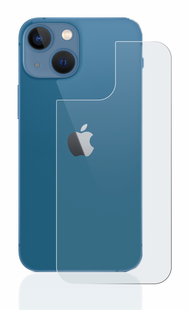 Immagine del dispositivo Apple iPhone 13 mini (Posteriore) con un'ampia varietà di protezioni per lo schermo.