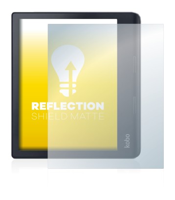 Imagen del dispositivo Kobo Sage con una amplia variedad de protectores de pantalla.