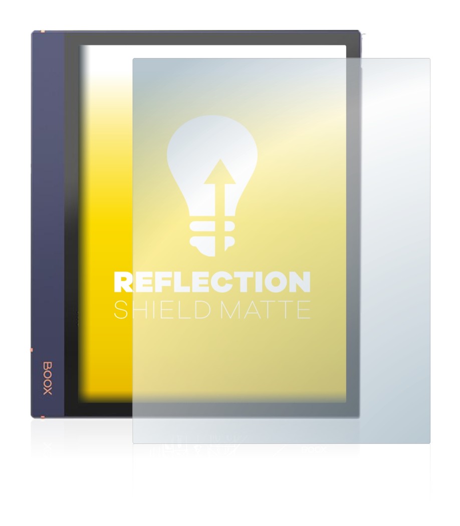 Abbildung des Geräts Boox Note Air 2 mit einer Vielzahl des Displayschutzes.