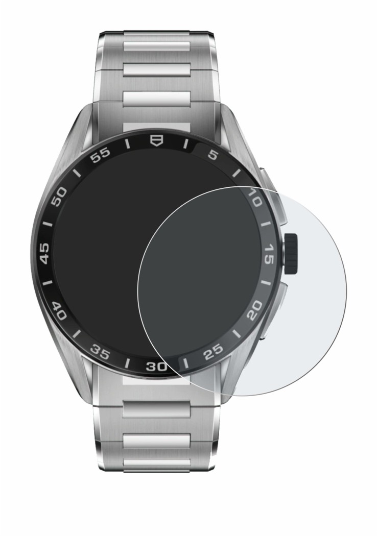 Image of the device TAG Heuer Connected Calibre E4 (45 mm) with a wide variety of screen protectors.
