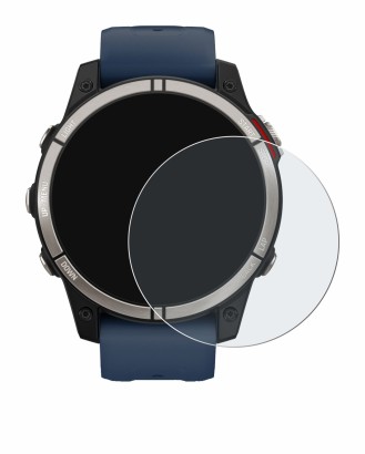 Abbildung des Geräts Garmin quatix 7 mit einer Vielzahl des Displayschutzes.