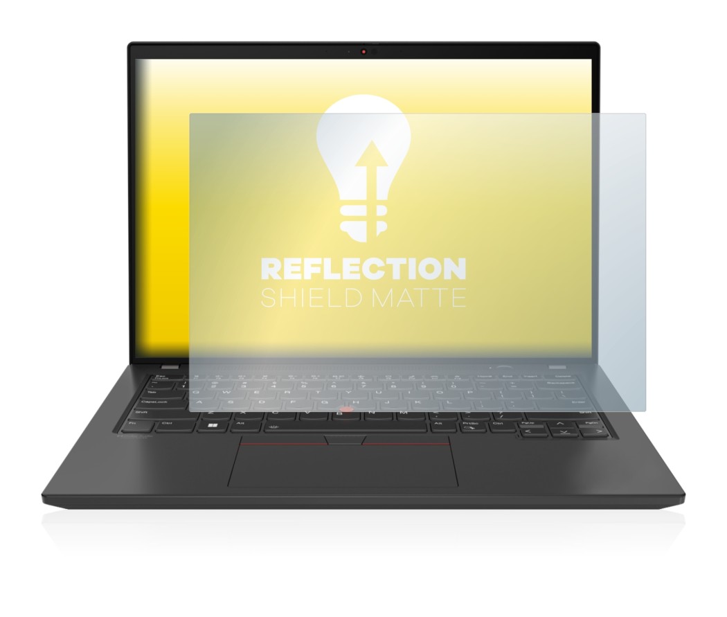 Image de l'appareil Lenovo ThinkPad T14 Gen 3 avec une grande variété de protections d'écran.