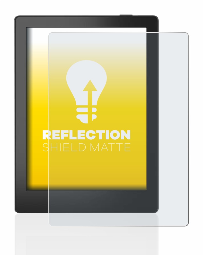 Immagine del dispositivo Boox Poke 5 con un'ampia varietà di protezioni per lo schermo.