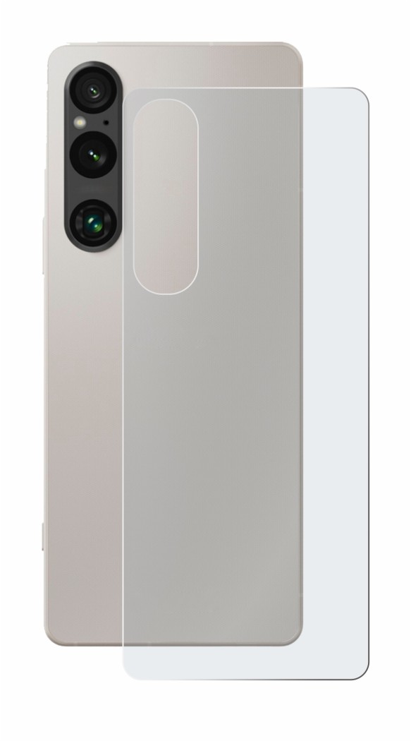 Image de l'appareil Sony Xperia 1 V (Arrière) avec une grande variété de protections d'écran.