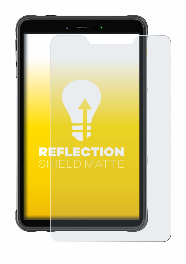 Image of the device Ulefone Armor Pad 8 with a wide variety of screen protectors.