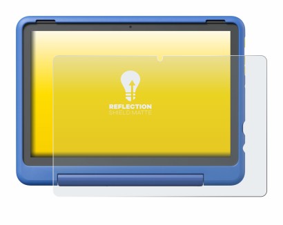 Image of the device Amazon Fire HD 10 Kids Pro 2023 with a wide variety of screen protectors.