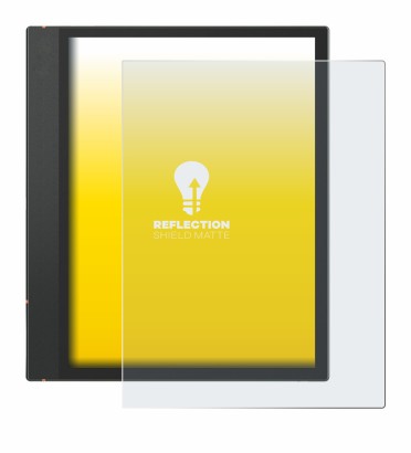 Immagine del dispositivo Boox Note Air 3 C con un'ampia varietà di protezioni per lo schermo.