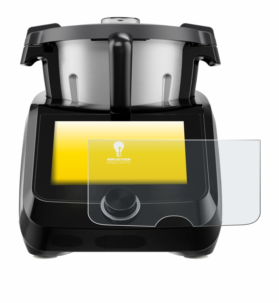 Immagine del dispositivo SilverCrest Monsieur Cuisine Smart BLACK EDITION con un'ampia varietà di protezioni per lo schermo.