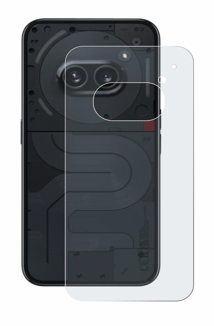 Image of the device Nothing Phone (2a) (Back) with a wide variety of screen protectors.