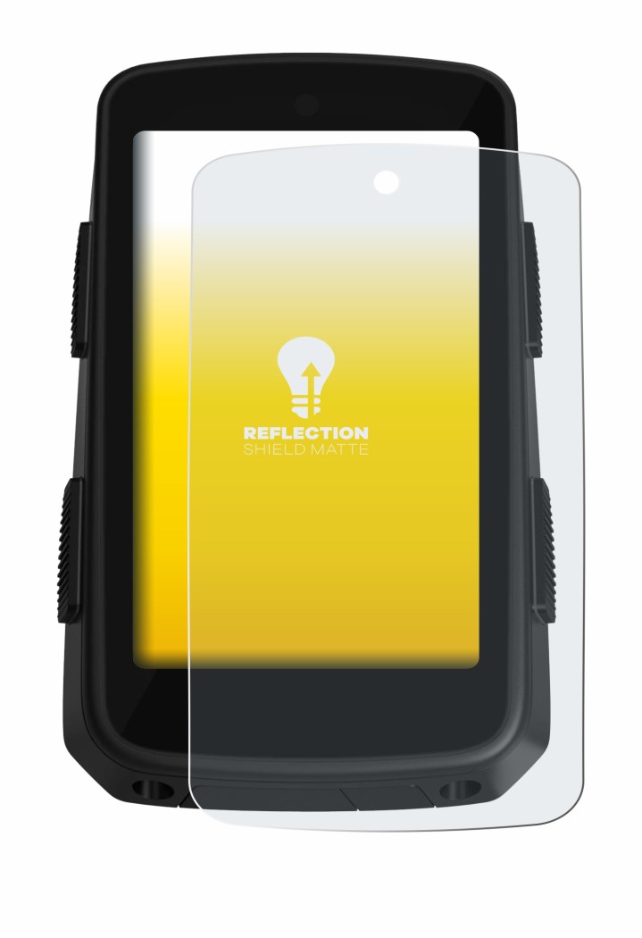 Abbildung des Geräts Hammerhead Karoo 3 mit einer Vielzahl des Displayschutzes.