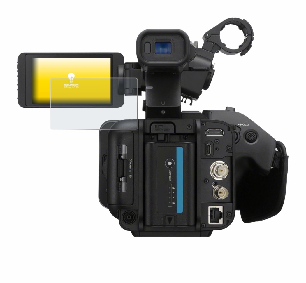 Image of the device Sony PXW-Z200 with a wide variety of screen protectors.