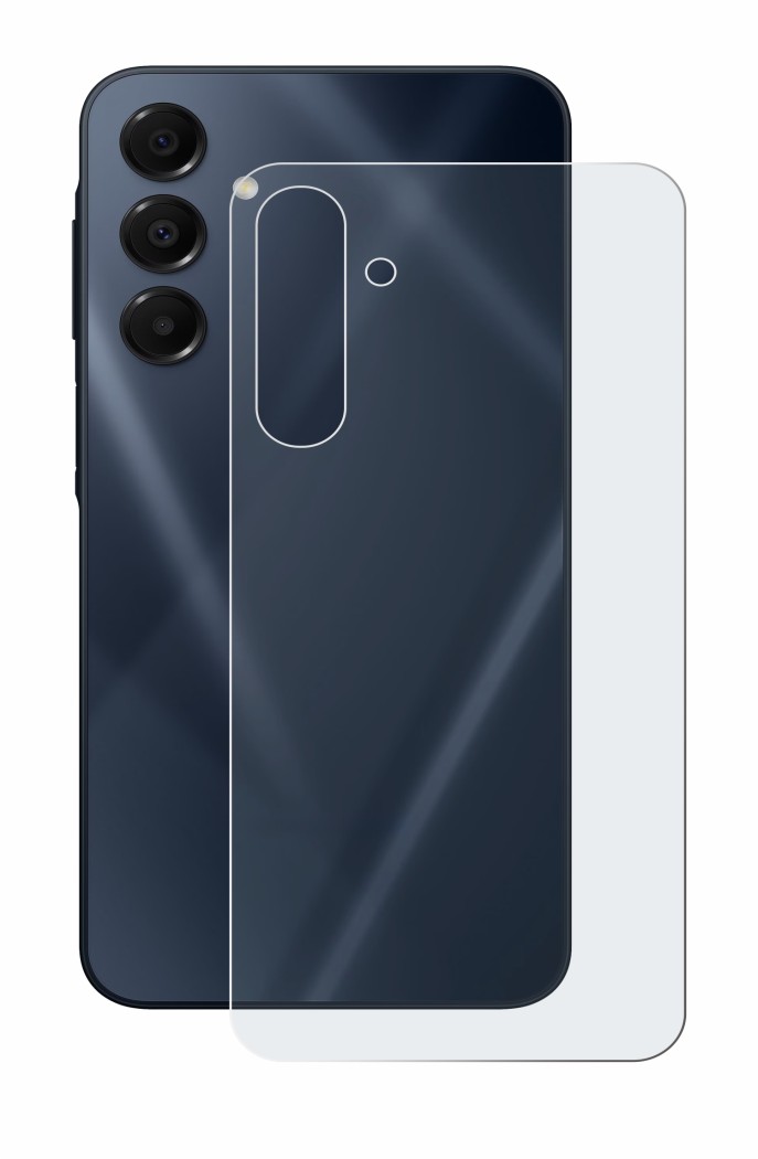 Abbildung des Geräts Samsung Galaxy A16 5G (Rückseite) mit einer Vielzahl des Displayschutzes.
