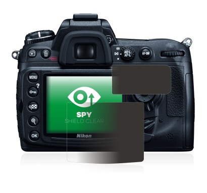Image of the device Nikon D300 with a wide variety of screen protectors.