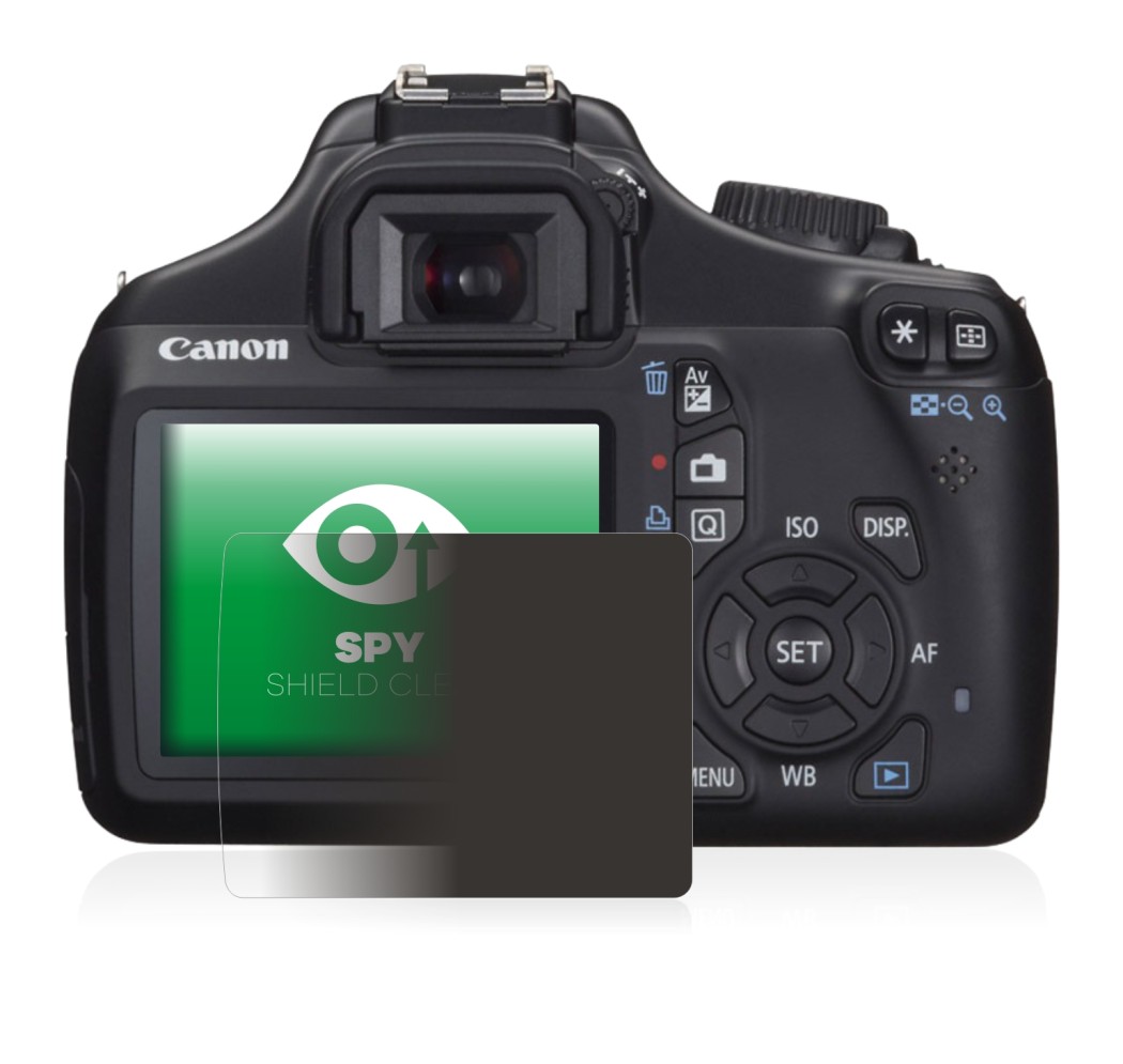 Immagine del dispositivo Canon EOS 1100D con un'ampia varietà di protezioni per lo schermo.