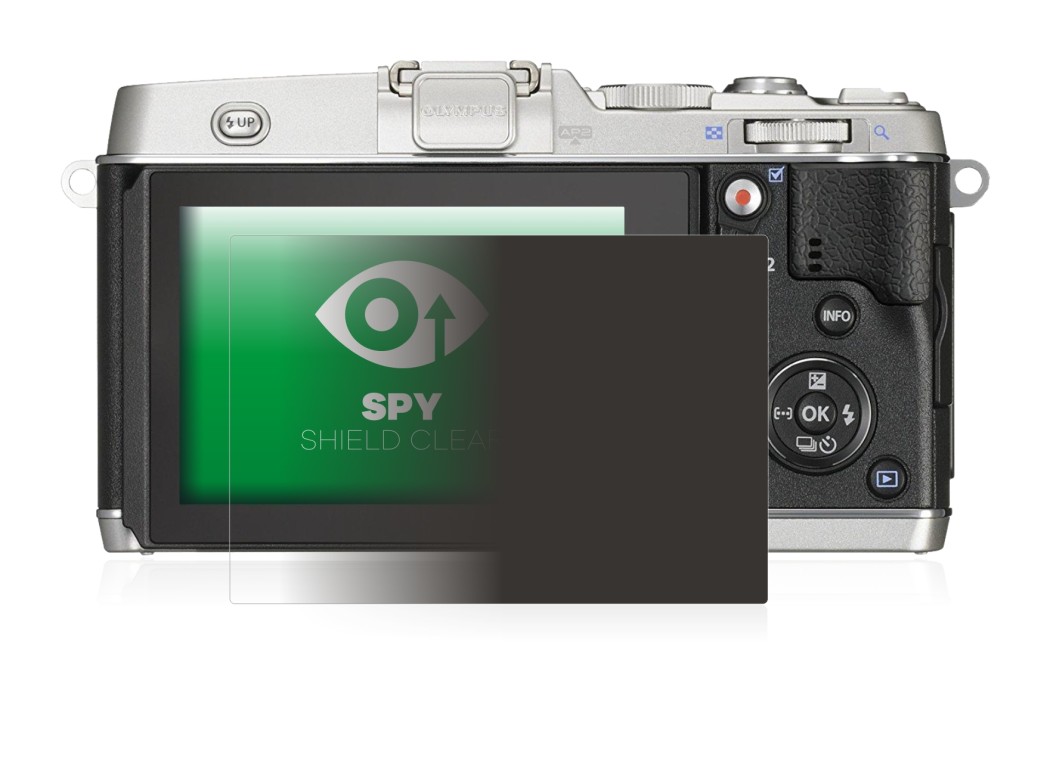 Image de l'appareil Olympus PEN E-P5 avec une grande variété de protections d'écran.