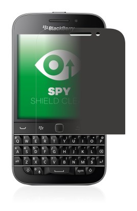 Immagine del dispositivo Blackberry Classic Q20 con un'ampia varietà di protezioni per lo schermo.