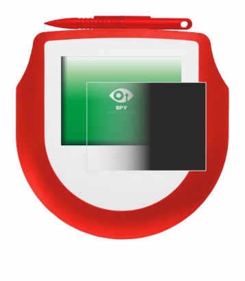 Image de l'appareil Signotec Signature Pad Omega avec une grande variété de protections d'écran.