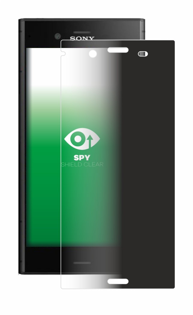 Immagine del dispositivo Sony Xperia XZ1 con un'ampia varietà di protezioni per lo schermo.